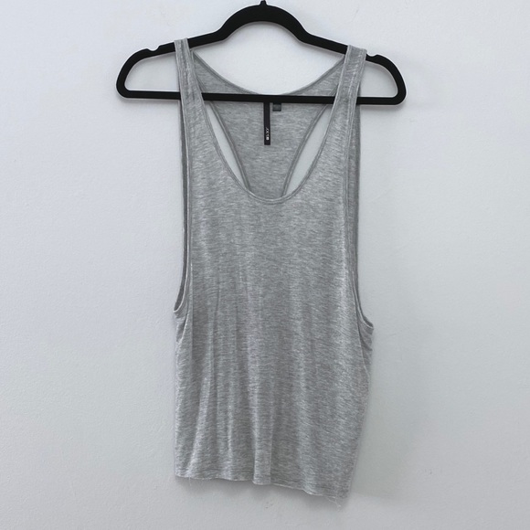 JOES JEANS raw edge racerback tank - Picture 1 of 7